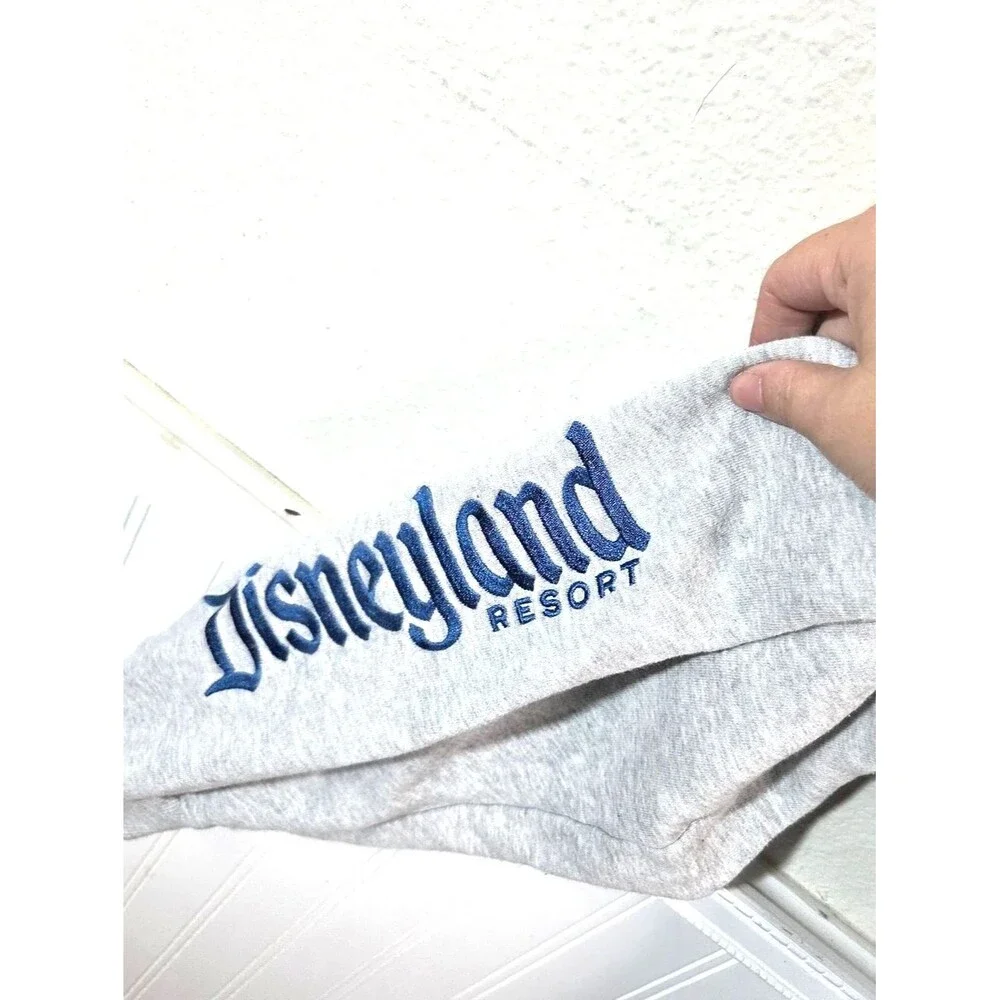 Disneyland Resort Jogger Sweatpants Mens M Gray Graphic Lounge Streetwear